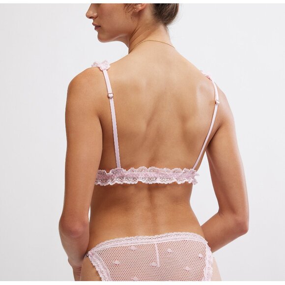 FREE PEOPLE Heart To Heart Bralette / Pink Rose - Picture 4 of 11